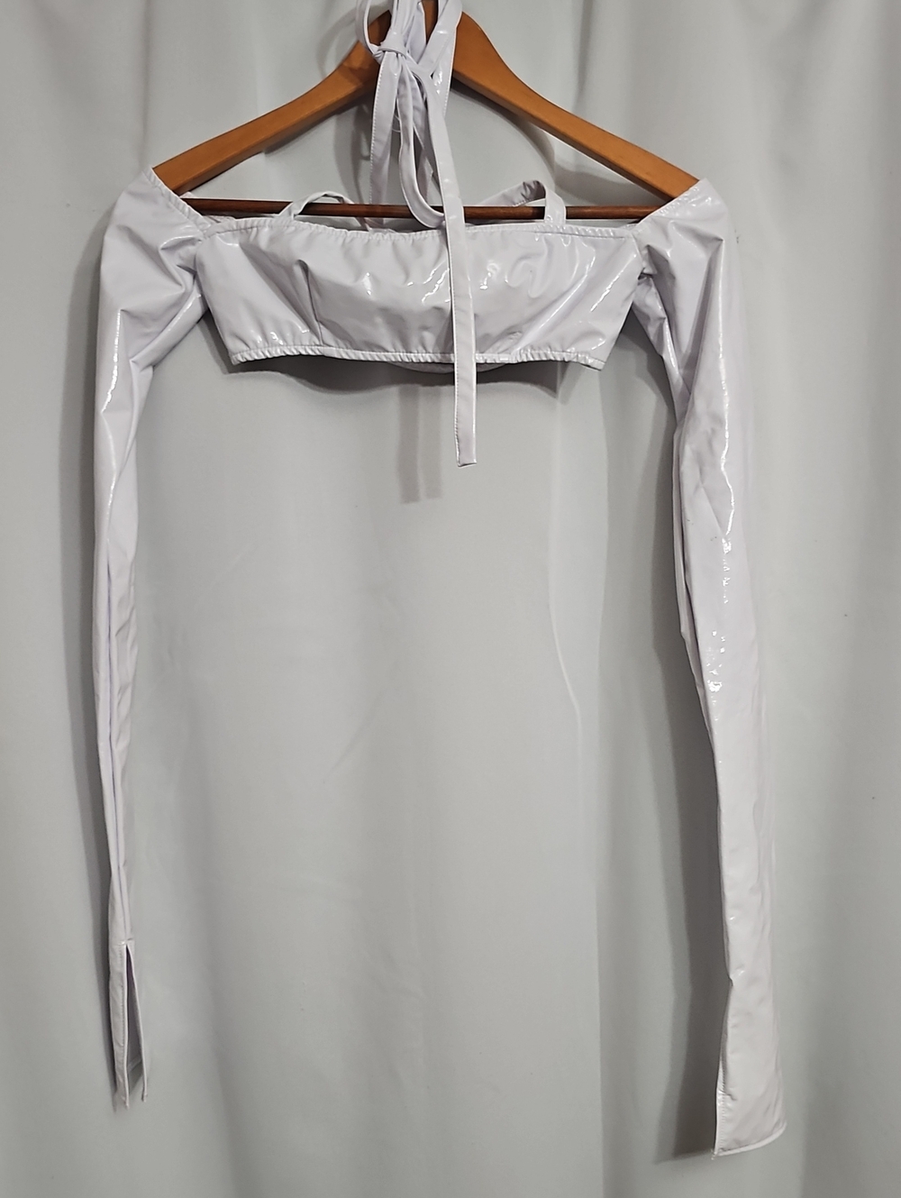 LaQuan Smith X REVOLVE Off The Shoulder Crop Top White Size XS Good Preloved